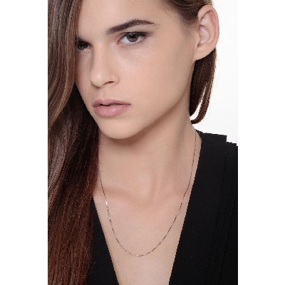 Herrenkette Weißgold 750 ohne Anhänger