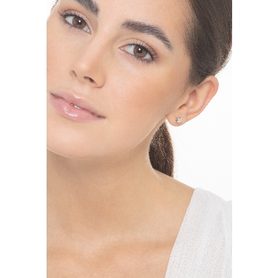 Brillant-Ohrstecker Stern Damen Weißgold 750