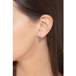 Amethyst Ohrstecker18k Weißgold 2