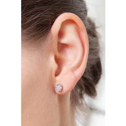 Illusion Diamant Ohrstecker Weißgold 750 0,22 ct  2