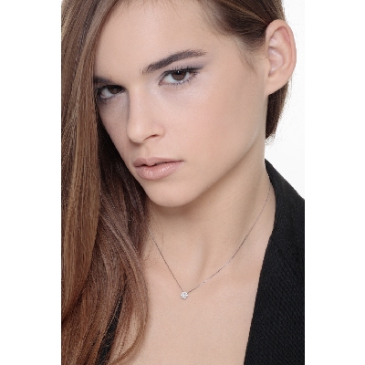 ILLUSION Weißgold Kette 750 mit Diamant 