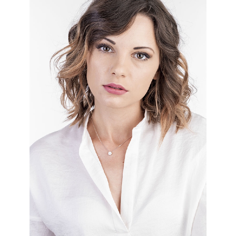 Diamant-Kette-Blumen-Anhänger ILLUSION