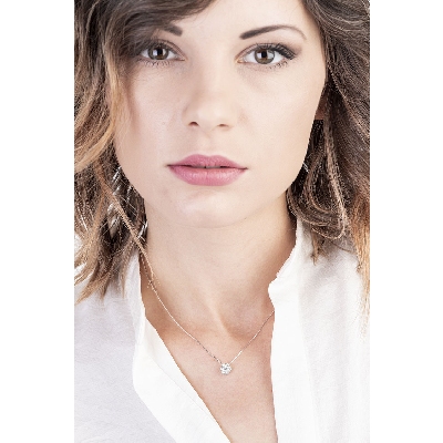 Diamant-Kette-Blumen-Anhänger ILLUSION