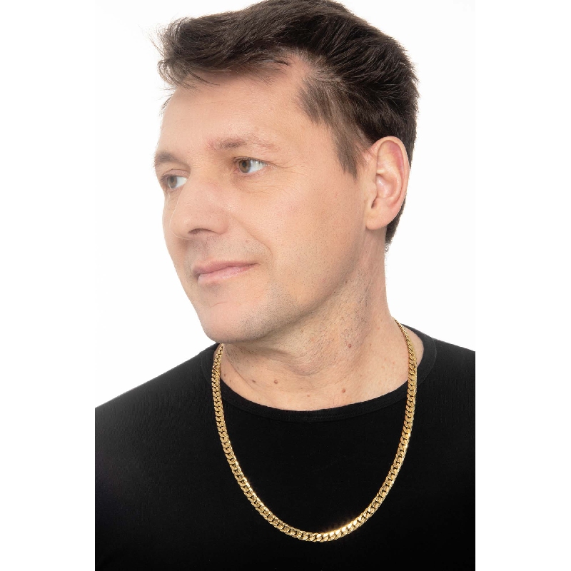 Panzerkette aus 750er Gelbgold 60 cm