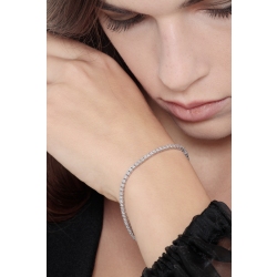 Tennisarmband mit Diamanten aus Weißgold 18K 2