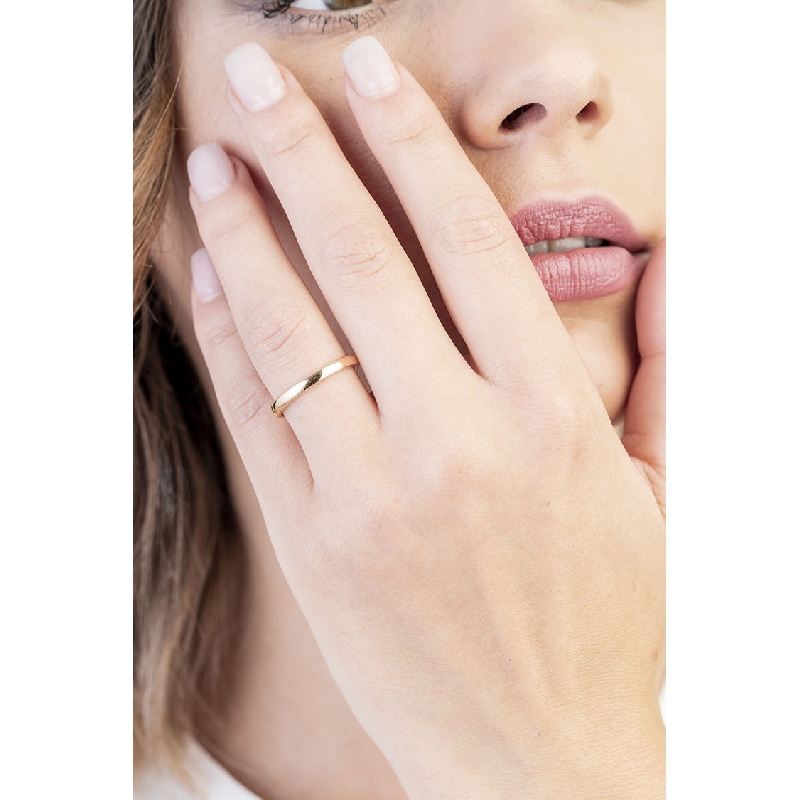 750er Gelbgold Trauring