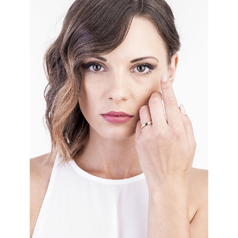 Roségold 18 Karat Ehering 4 mm