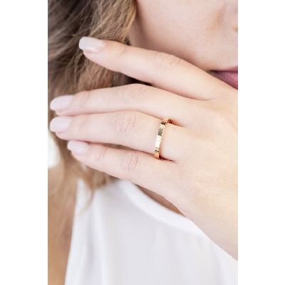 Komfort Trauring Gelbgold 18K