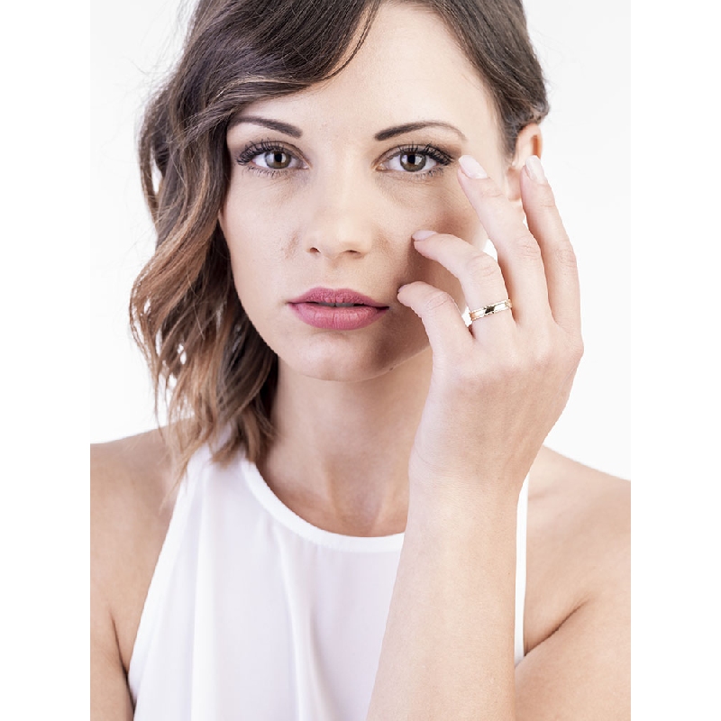 Diamantierter Ehering Gelbgold 750