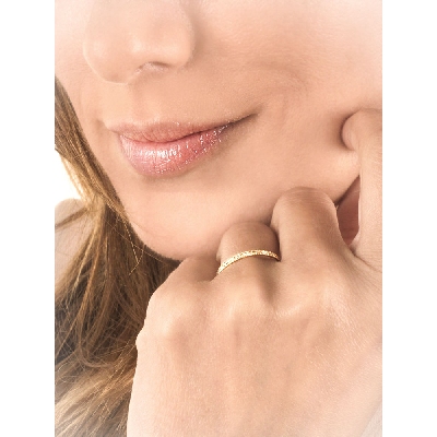 Vorsteckring Gelbgold mit Struktur