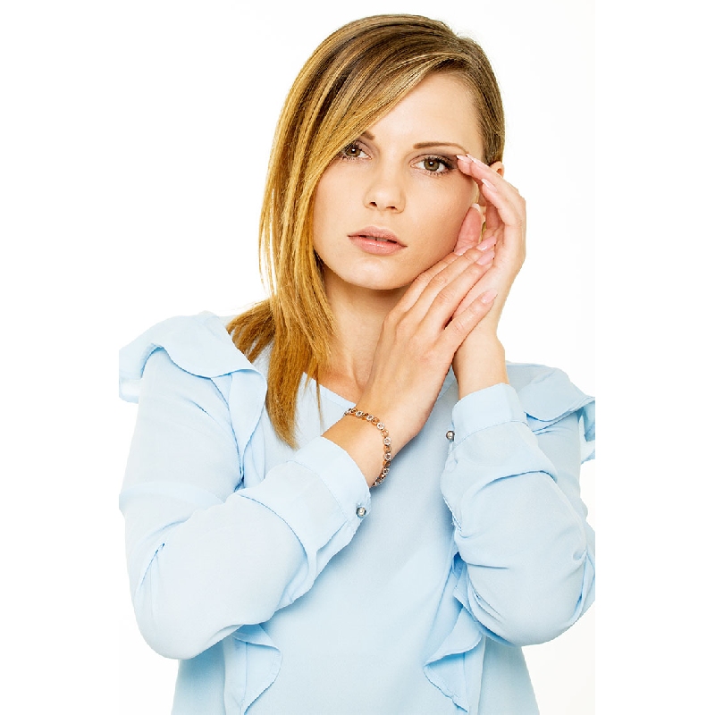 Designer Damenarmband Weißgold Rosegold Diamanten 