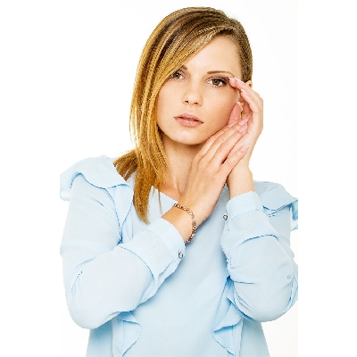 Designer Damenarmband Weißgold Rosegold Diamanten 