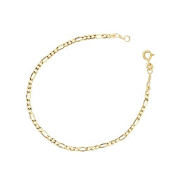 Herrenarmband aus Gelbgold 18Karat, 21 cm