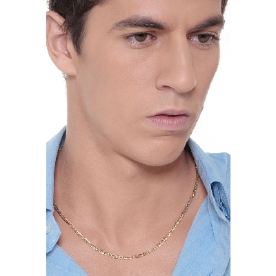 Herrenkette aus 18K Gelbgold, 50 cm