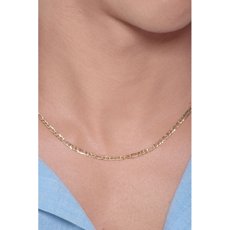 Herrenkette aus 18K Gelbgold, 50 cm