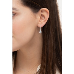 Aquamarin Ohrhänger aus Weißgold mit Diamanten 2