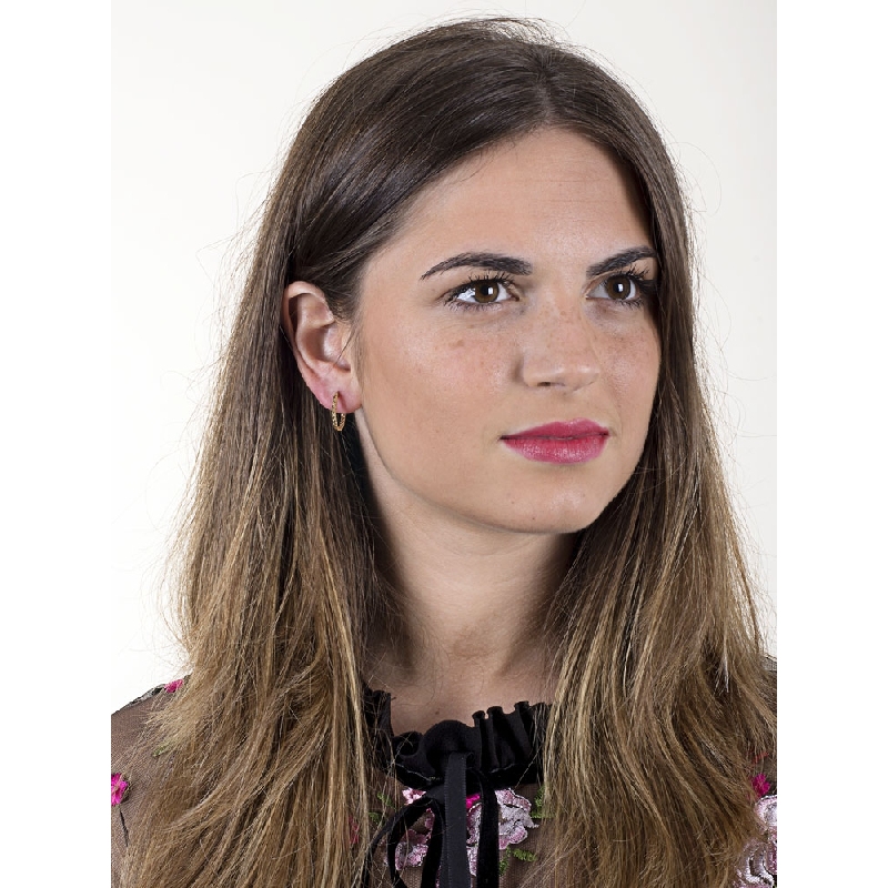 Kleine ovale Creolen Gelbgold 750