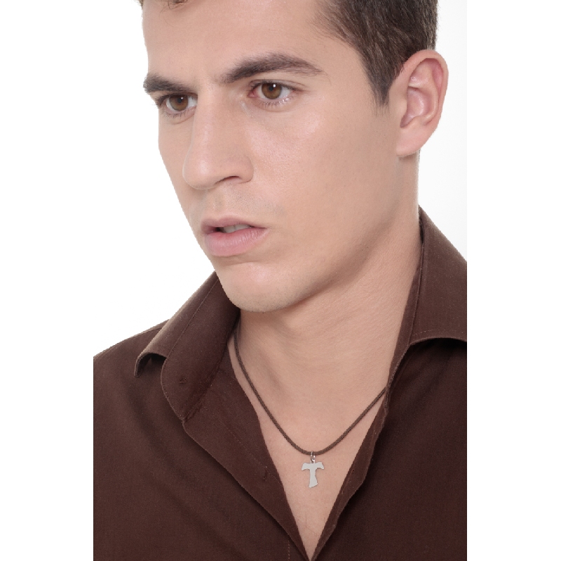 Weissgold 750 Tau-Kreuz