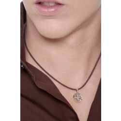 Anhänger Windrose aus 18K Weiß- und Gelbgold  2