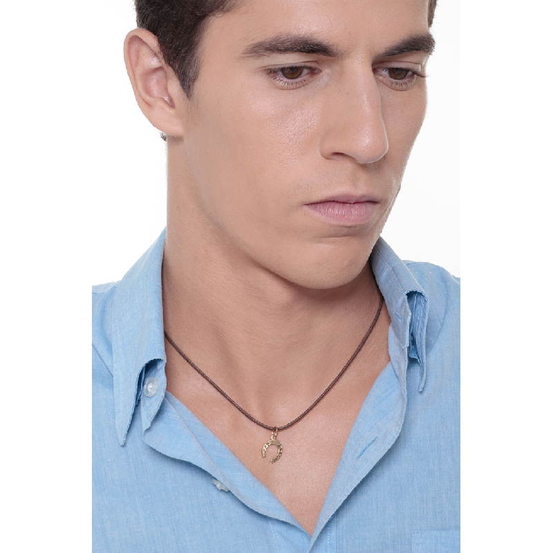 Hufeisen Anhänger aus 750er Gelbgold