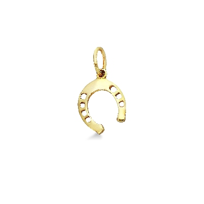 Hufeisen Anhänger aus 750er Gelbgold
