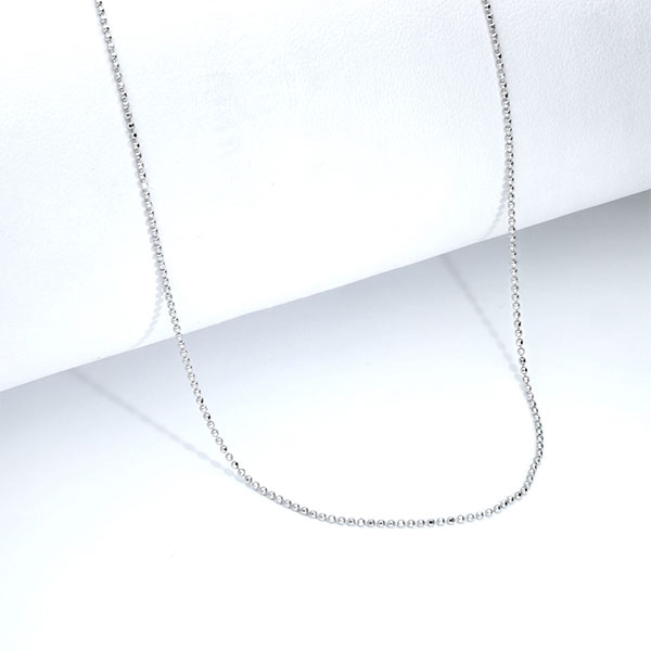 Kugelkette aus Wei&szlig;gold